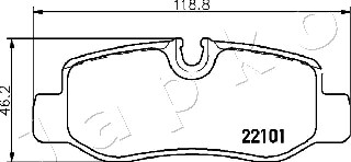 Ilustracja 510528 JAPKO klocki hamulcowe