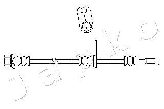 Ilustracja 692040 JAPKO mocowanie, przewód hamulcowy elastyczny