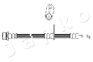 Ilustracja 692041 JAPKO mocowanie, przewód hamulcowy elastyczny