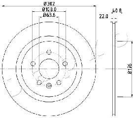 Ilustracja 610328 JAPKO tarcza hamulcowa