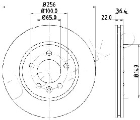 Ilustracja 610931 JAPKO tarcza hamulcowa