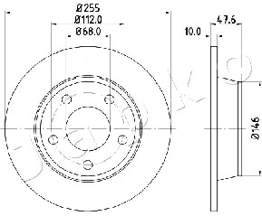Ilustracja 610932 JAPKO tarcza hamulcowa