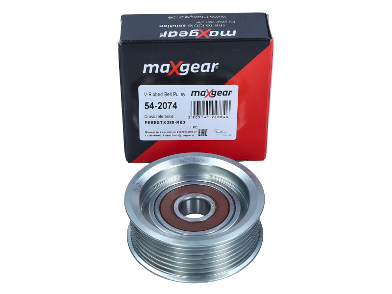 Ilustracja 54-2074 MAXGEAR rolka kierunkowa / prowadząca, pasek klinowy zębaty