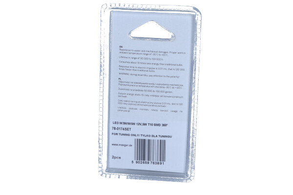 Ilustracja 78-0174SET MAXGEAR żarówka, lampa kierunkowskazu