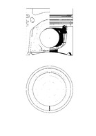 Ilustracja 40831600 KOLBENSCHMIDT tłok