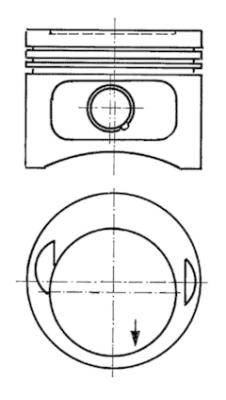 Ilustracja 93968600 KOLBENSCHMIDT tłok