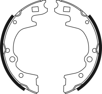 Ilustracja C00308ABE ABE zestaw szczęk hamulcowych