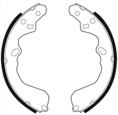 Ilustracja C00310ABE ABE zestaw szczęk hamulcowych