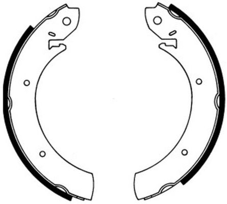 Ilustracja C00502ABE ABE zestaw szczęk hamulcowych