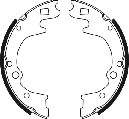 Ilustracja C00517ABE ABE zestaw szczęk hamulcowych