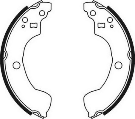 Ilustracja C01051ABE ABE zestaw szczęk hamulcowych