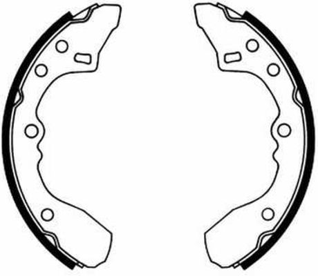 Ilustracja C03027ABE ABE zestaw szczęk hamulcowych