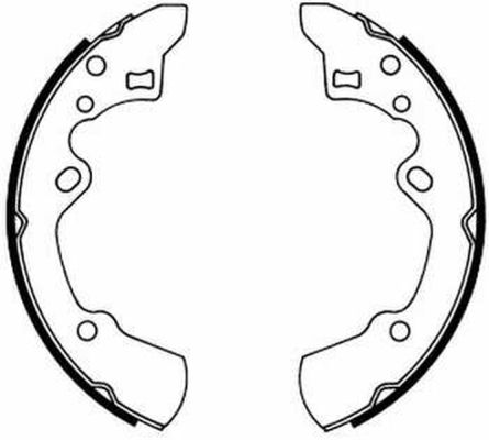 Ilustracja C03029ABE ABE zestaw szczęk hamulcowych