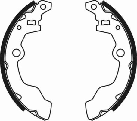 Ilustracja C08008ABE ABE zestaw szczęk hamulcowych