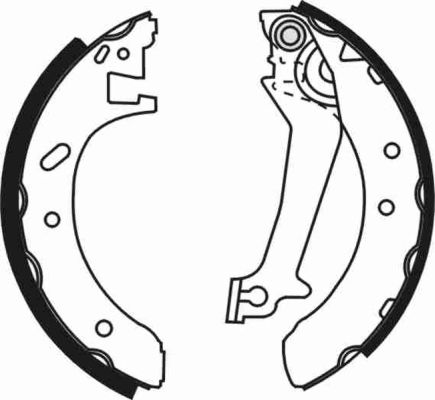 Ilustracja C0G025ABE ABE zestaw szczęk hamulcowych