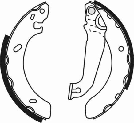 Ilustracja C0G032ABE ABE zestaw szczęk hamulcowych