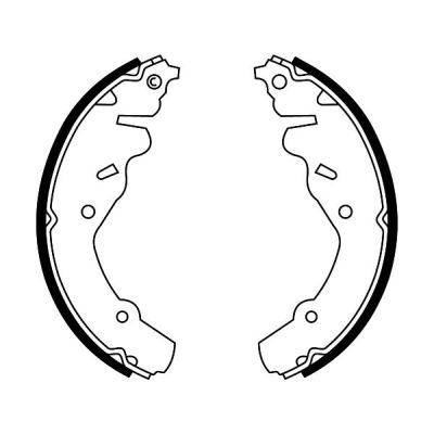 Ilustracja C0Y007ABE ABE zestaw szczęk hamulcowych