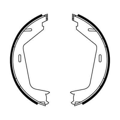 Ilustracja CRV005ABE ABE zestaw szczęk hamulcowych, hamulec postojowy