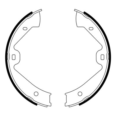 Ilustracja CRW001ABE ABE zestaw szczęk hamulcowych, hamulec postojowy