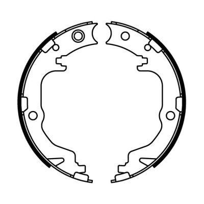 Ilustracja CRY003ABE ABE zestaw szczęk hamulcowych, hamulec postojowy