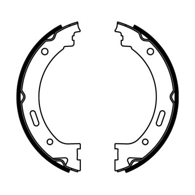 Ilustracja CRY002ABE ABE zestaw szczęk hamulcowych