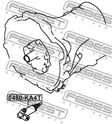 Ilustracja 0480-KA4T FEBEST siłownik, sprzęgło