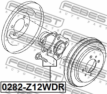 Ilustracja 0282-Z12WDR FEBEST piasta koła