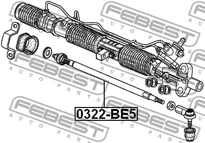 Ilustracja 0322-BE5 FEBEST drążek kierowniczy