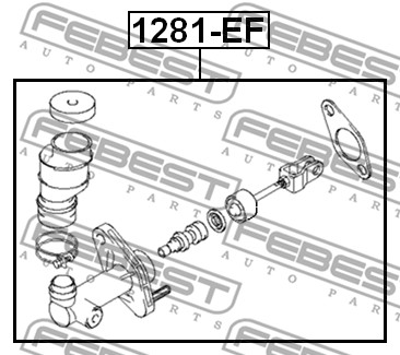 Ilustracja 1281-EF FEBEST pompa sprzęgła