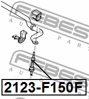 Ilustracja 2123-F150F FEBEST łącznik stabilizatora