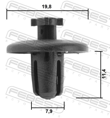 Ilustracja 88570-048 FEBEST clip, listwa ochronna