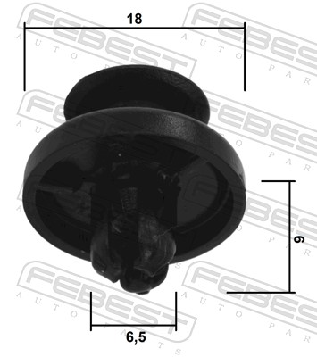 Ilustracja 88570-090 FEBEST clip, listwa ochronna
