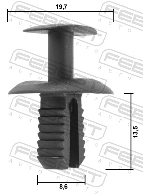 Ilustracja 88570-021 FEBEST clip, listwa ochronna