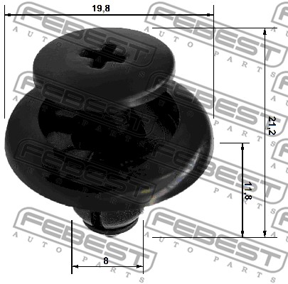 Ilustracja 88570-030 FEBEST clip, listwa ochronna