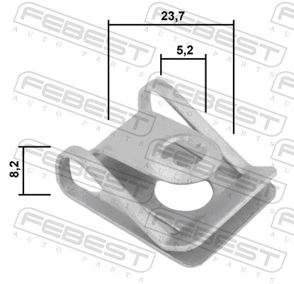 Ilustracja 88570-163 FEBEST clip, listwa ochronna