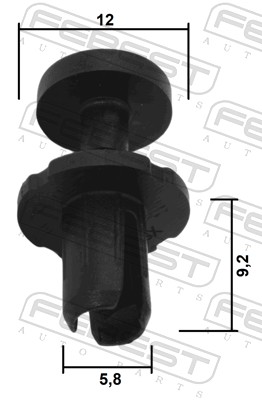 Ilustracja 88570-162 FEBEST clip, listwa ochronna