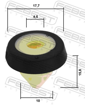 Ilustracja 88570-164 FEBEST clip, listwa ochronna