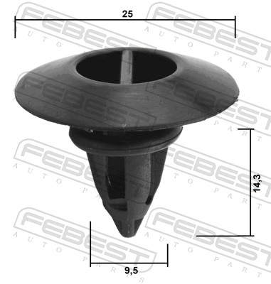 Ilustracja 88570-179 FEBEST clip, listwa ochronna