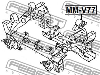 Ilustracja MM-V77 FEBEST łożyskowanie, mechanizm różnicowy