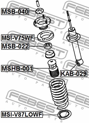 Ilustracja MSI-V87LOWF FEBEST talerz sprężyny