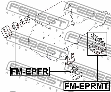 Ilustracja FM-EPFR FEBEST poduszka silnika / mocowanie
