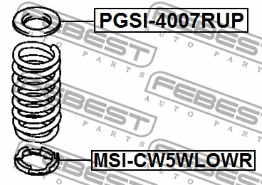 Ilustracja PGSI-4007RUP FEBEST talerz sprężyny