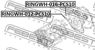 Ilustracja RINGWH-012-PCS10 FEBEST uszczelka, kołnierz przewodu płynu chłodzącego