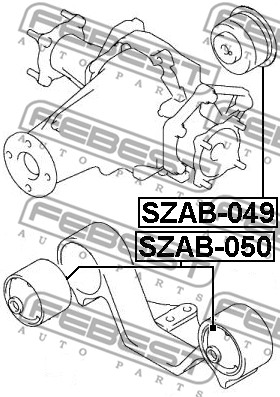 Ilustracja SZAB-050 FEBEST łożyskowanie, mechanizm różnicowy