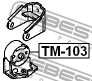 Ilustracja TM-103 FEBEST poduszka silnika / mocowanie