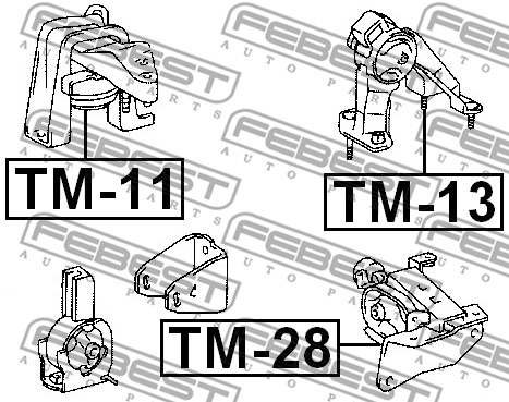 Ilustracja TM-11 FEBEST poduszka silnika / mocowanie