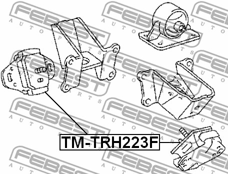 Ilustracja TM-TRH223F FEBEST poduszka silnika / mocowanie