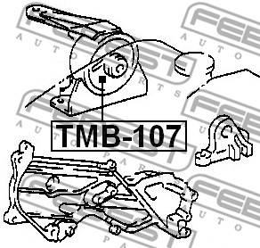 Ilustracja TMB-107 FEBEST poduszka silnika / mocowanie