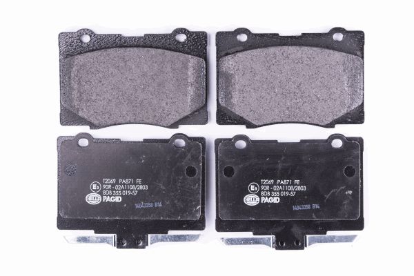 Ilustracja 8DB 355 019-571 HELLA PAGID klocki hamulcowe