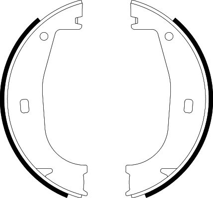 Ilustracja 8DA 355 050-351 HELLA PAGID zestaw szczęk hamulcowych, hamulec postojowy